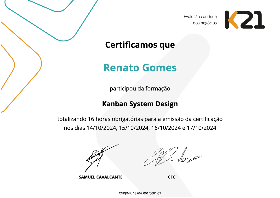 Certificado K21